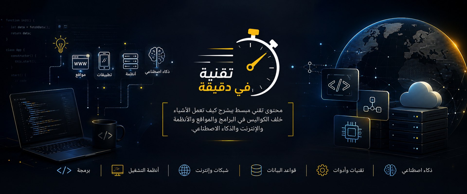 تقنية في دقيقة — شروحات تقنية مبسّطة بالعربي